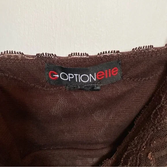 Brown Lace Polka Dot Camisole - Picture 5 of 5